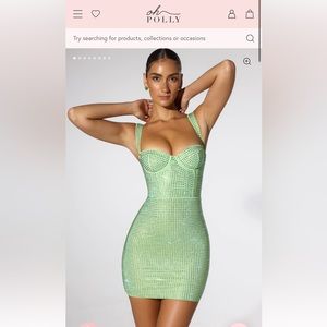Oh Polly Embellished Corset Mini Dress